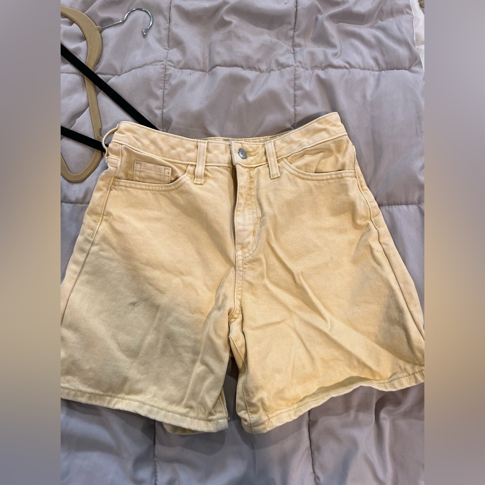 Wild fable high waisted yellow Bermuda shorts